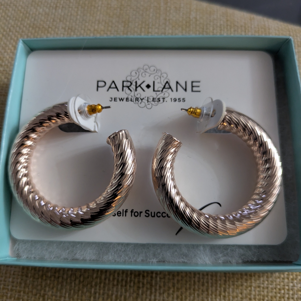 Park Lane Rose Gold Dallas Hoop Earrings